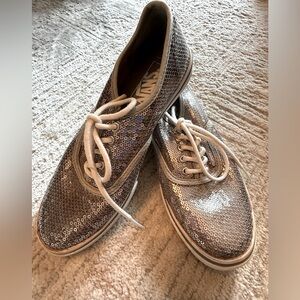 Vans Silver Sequin Sneakers